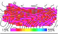 Summer moisture pattern