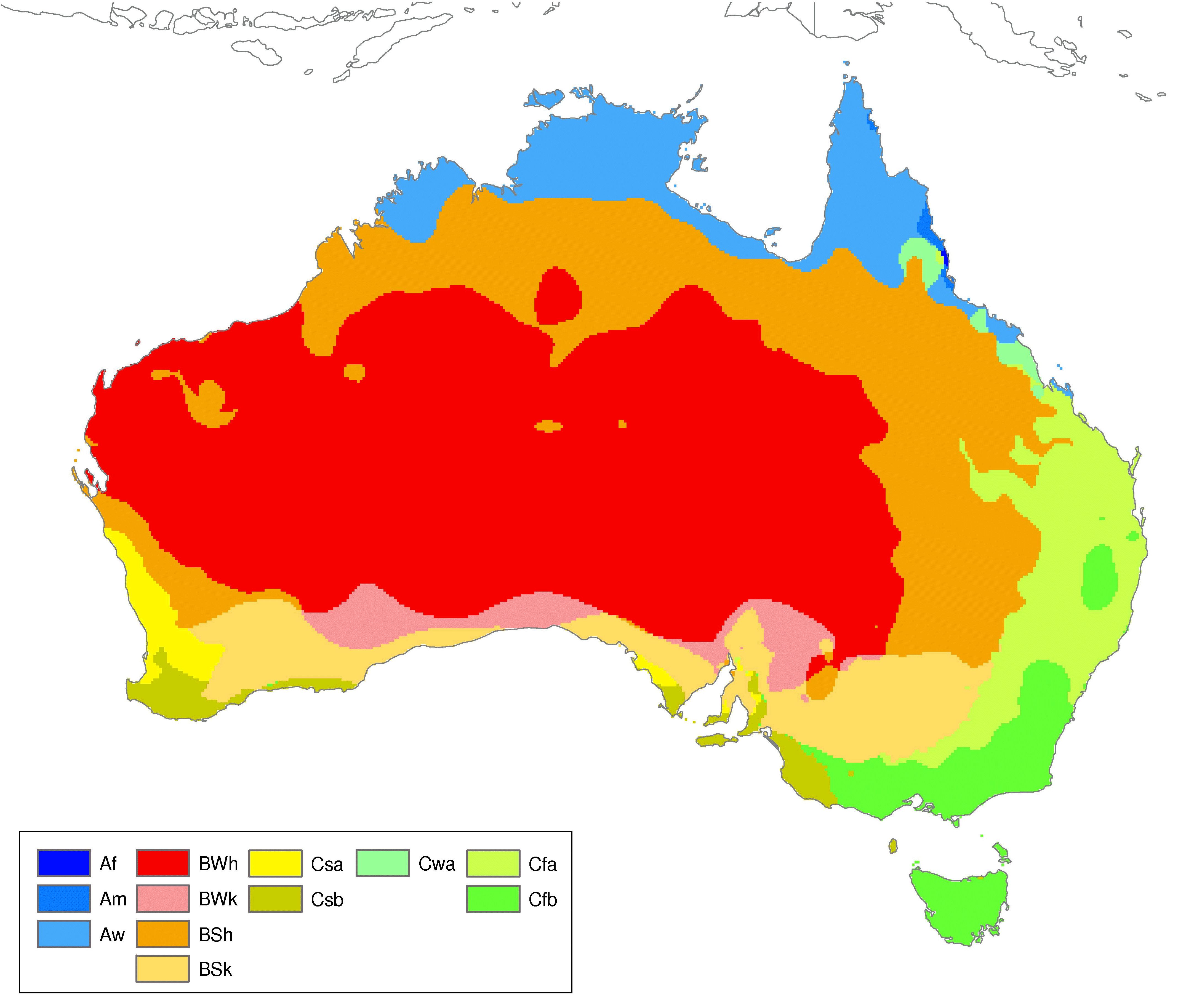 Updated Köppen-Geiger climate map of the world